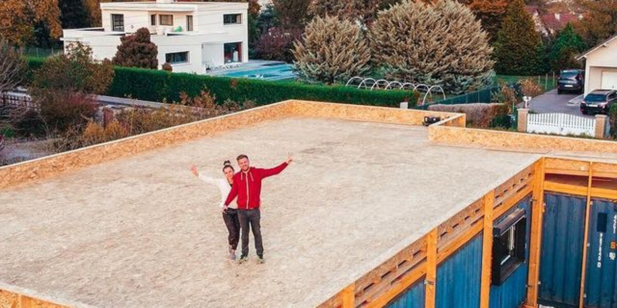 Photos: couple build french home out of old shipping containers