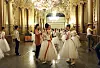 Young dancers in an elegant room at a rehearsal before going on stage