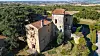Aerial view of the Château de Magrin in Tarn, France