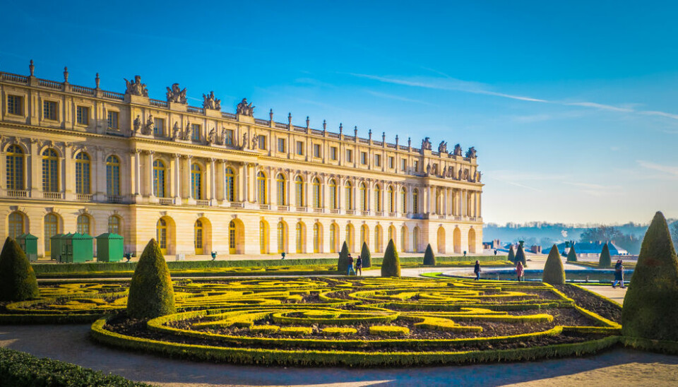 Versailles with beautiful gardens near Paris