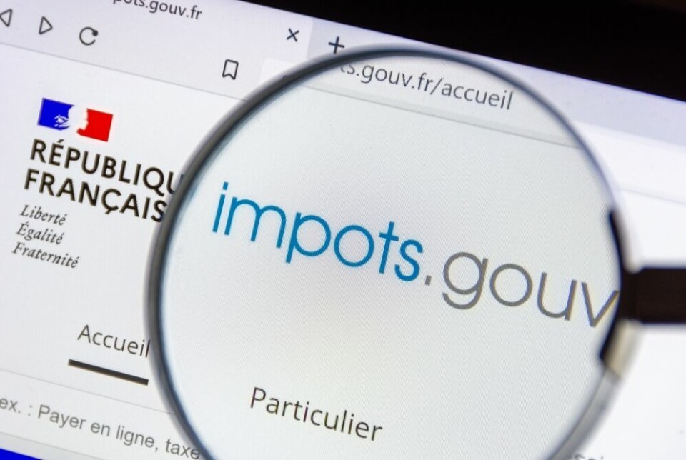 A view of the impots.gouv.fr French tax website