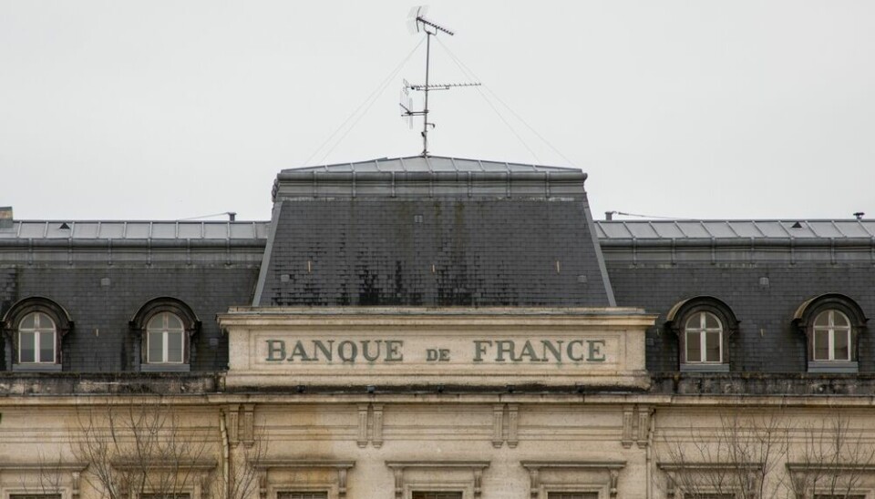 Facade of the Banque de France building in Angouleme