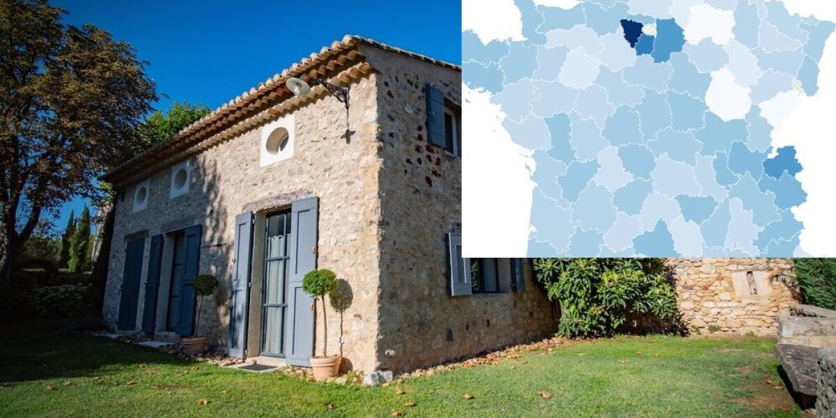 Map: see where prices for rural properties fell most in france in 2023