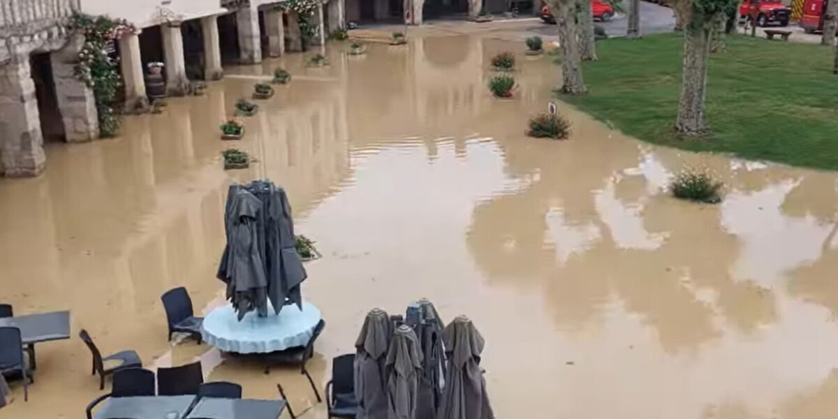 Images: homes evacuated and roads cut off as storms hit southern france