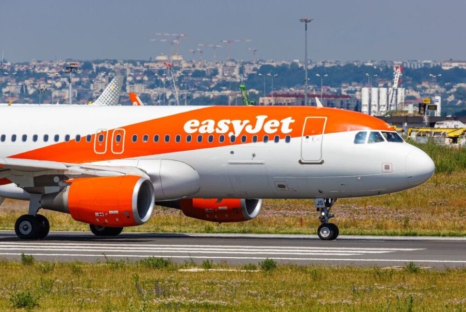 EasyJet plane on runway