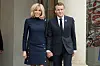 President Macron and his wife Brigitte Macron