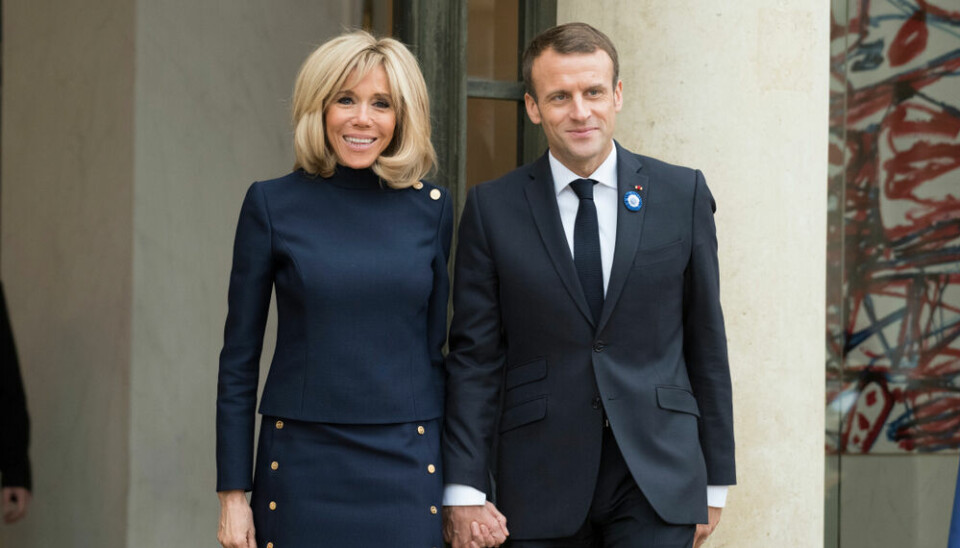 President Macron and his wife Brigitte Macron
