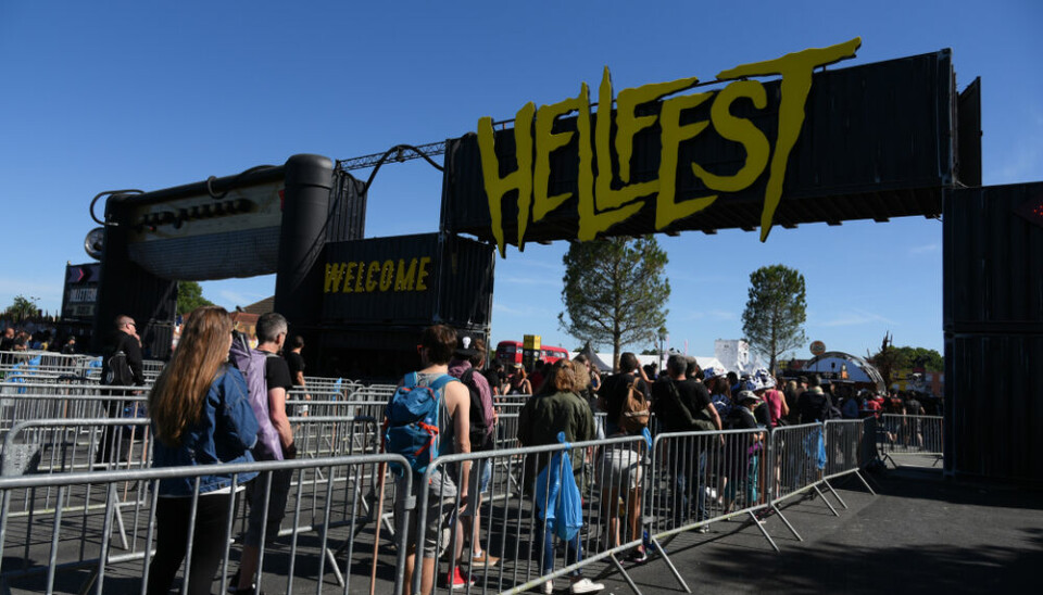 The entrance to Hellfest in Clisson, France