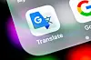 A view of the Google Translate icon on a smartphone