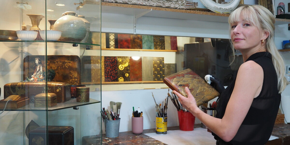 Reviving history with a modern touch 🖌️✨ discover atelier morganti's art of lacquer restoration!
