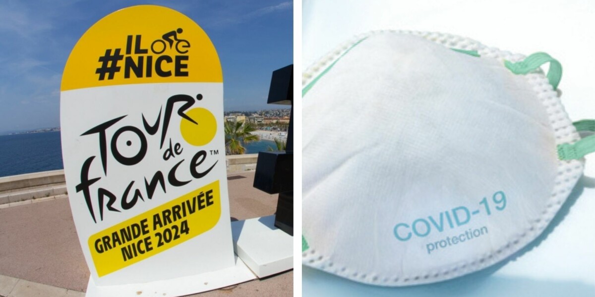 Covid: masks return for tour de france after cyclists test positive