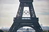 The Olympic Rings on the Eiffel Tower