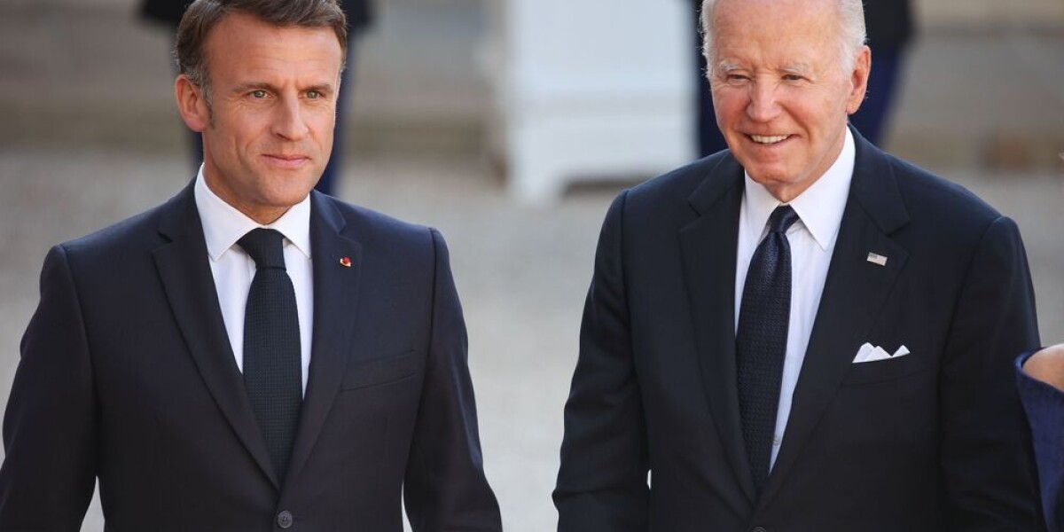Macron praises courage and sense of duty of joe biden