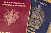 French and Canadian passports