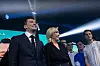 Marine Le Pen and Jordan Bardella of Rassemblement Nationale (RN) at a rally