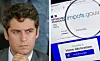 A split image of Gabriel Attal on one side and the French tax website on the other