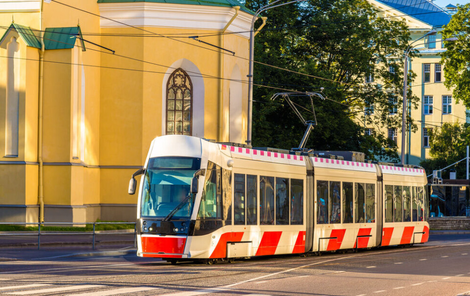 Leonid Andronov/Shutterstock Un tramway dans le centre de Tallinn