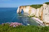 The famous Étretat cliffs