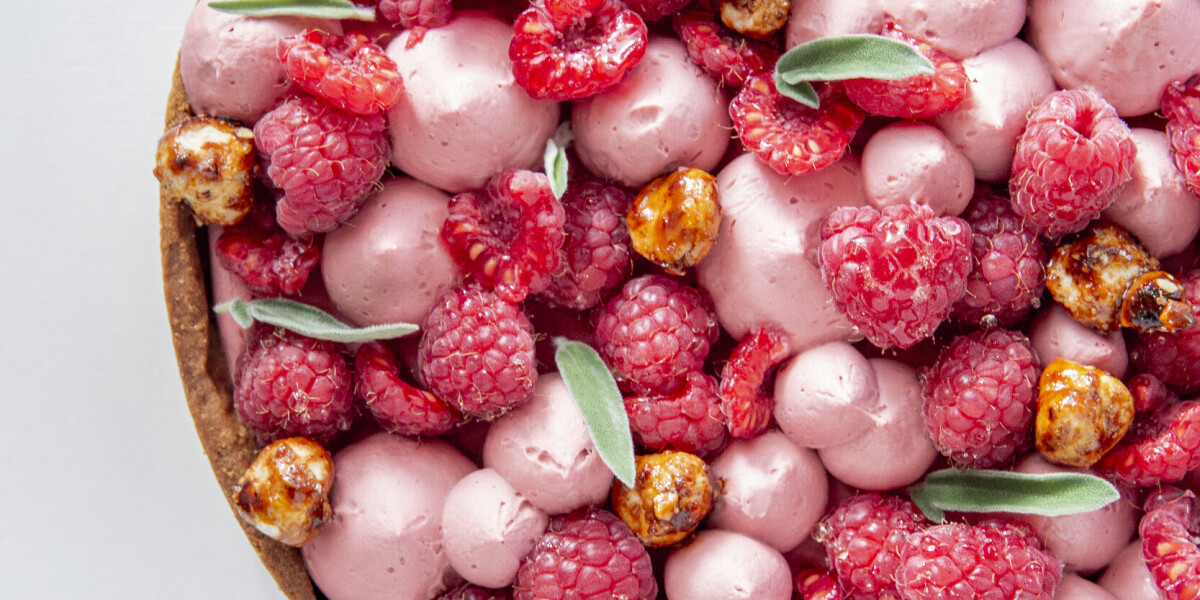 Try out this delicious raspberry and sage tart recipe