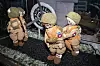 Knitted WW2 soldiers