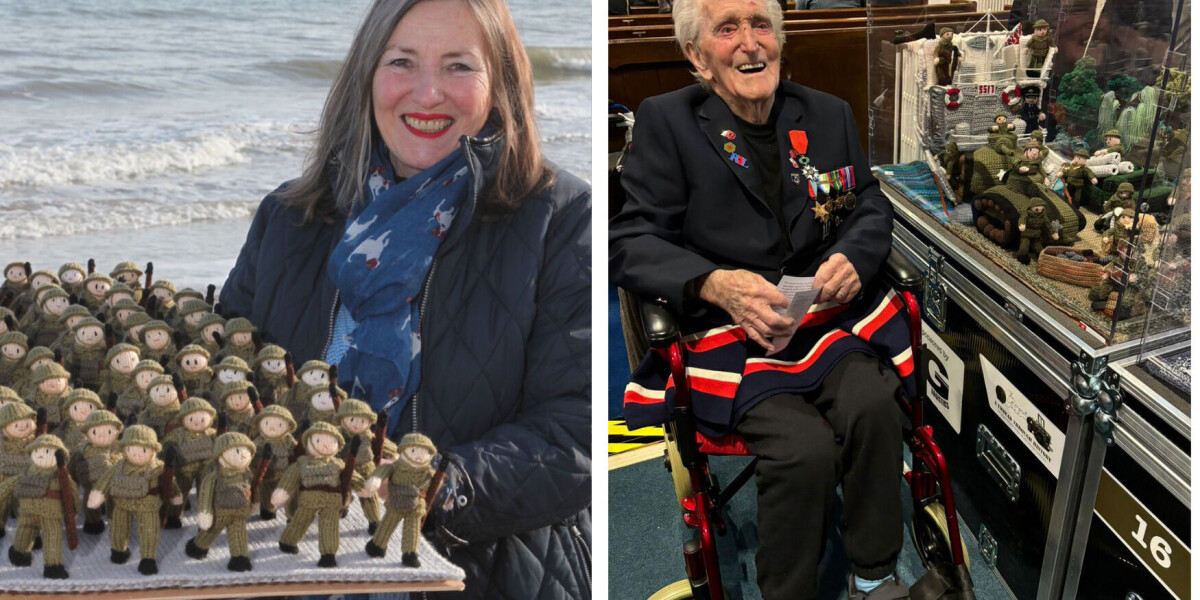 Knitted d-day soldiers draw crowds - and admiration - in uk