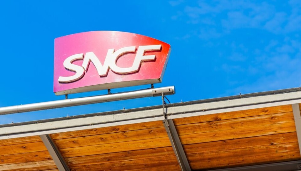 JeanLucIchard/Shutterstock A view of the SNCF logo on a sign on a building