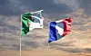 ,National,State,Flags,Of,France,And,Algeria,Together