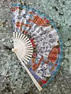 Fan with oriental motif