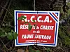 'Réserve de chasse’ sign