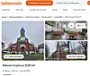 View of French classified website leboncoin showing a church for sale in the north of France