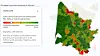 This map shows the data for GP coverage in Captieux, Gironde