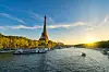Sunset,View,Of,Eiffel,Tower,And,Seine,River,In,Paris,