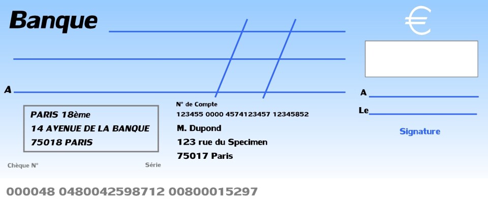 French Cheque Example Master French numbers: writing cheques in France made easy