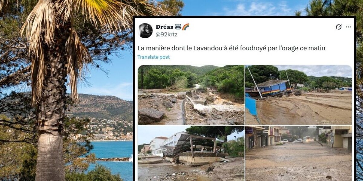 ‘cataclysmic scenes’ in var as roads and homes destroyed by violent storms