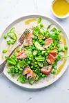 Pea Salad with Mint and Smoked Salmon