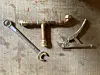 Image of plumbing pipe, spanner and wrench