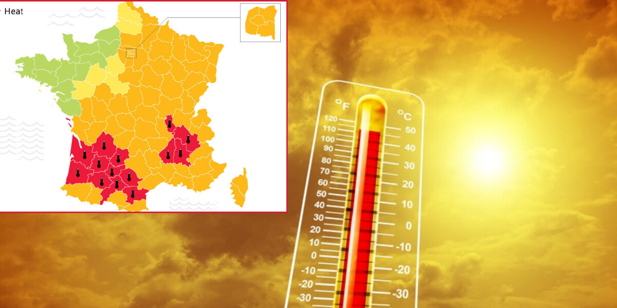 France heatwave: 14 departments on red alert as temperatures top 40C