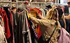 People,Buy,Vintage,And,Second-hand,Clothes,At,A,Kiloshop.,Clothing