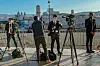 Marseille,,France,-,23-09-2023:,Journalists,Prepare,To,Broadcast,During,Pope