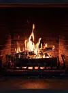 Fireplace,,Cozy,Warm,Fireside.,Fire,Burning,,Logs,Flaming,,Firebricks,Background.