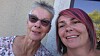 A mother and daughter take a selfie