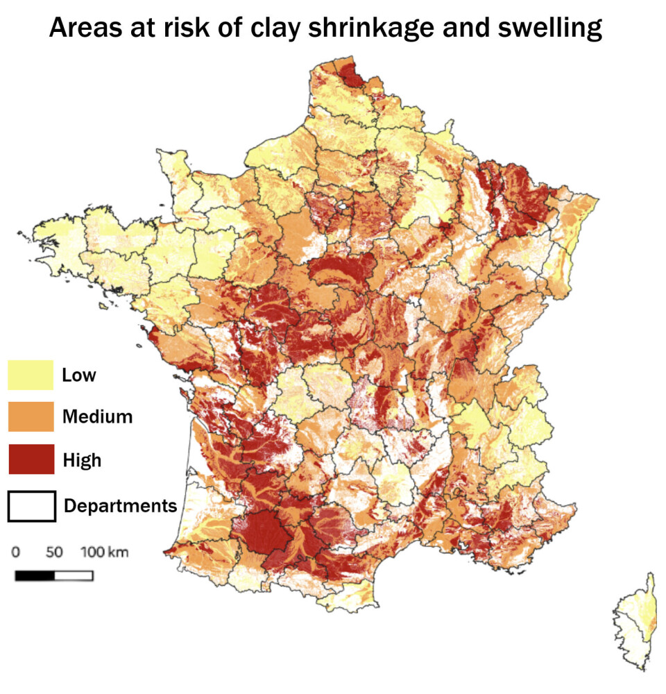 Medium Contract Combinations France clay soil cracks: 12 million homes at drought damage risk